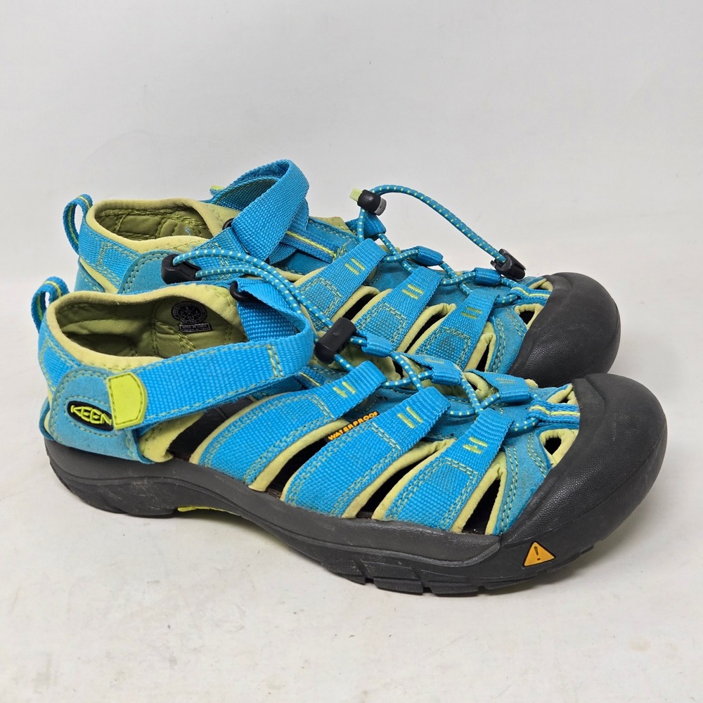 Keen Newport H2 Waterproof Sandals Blue Lime Green Hiking Shoes Womens 5 1012314